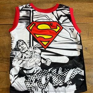 DC Comics Superman Red and Black Graphic Tee